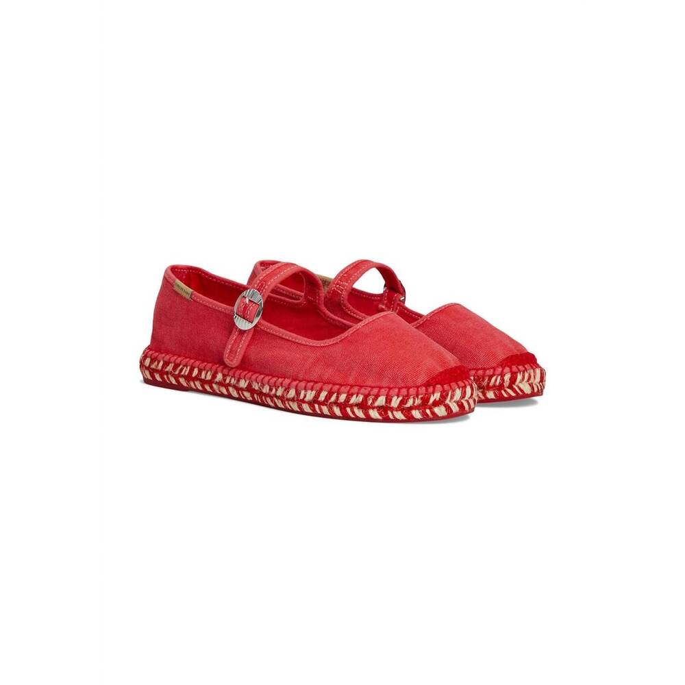 Free People Red Mary Jane Espadrille Flats